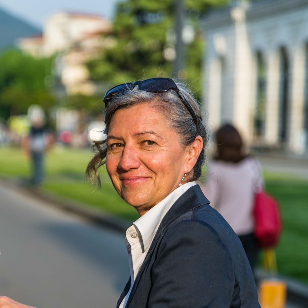 Unsere Wanderfuehrerin Patrizia im Veneto